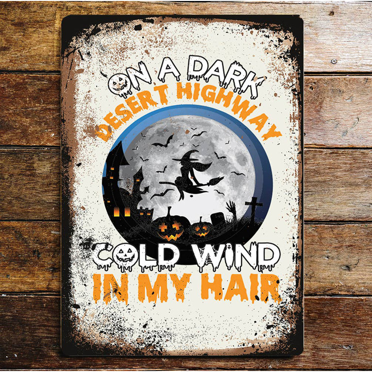 The Seasonal Aisle Halloween on a Dark Desert Highway Wall Décor